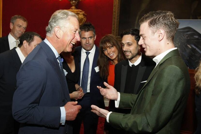 Scott Perry, Director of Innovation and Magic entertains HM King Charles at Clarence House